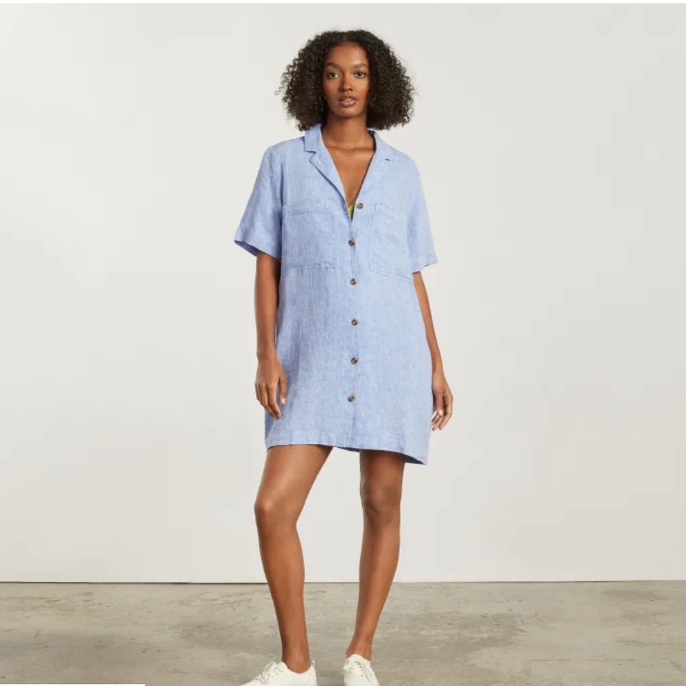 Everlane linen workwear dress. Size small. EUC.